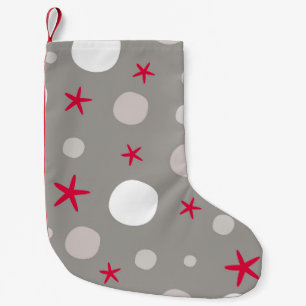 Abstract seamless vintage pattern on grey backgrou kleine kerstsok