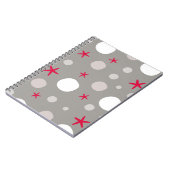 Abstract seamless vintage pattern on grey backgrou notitieboek (Linkerzijde)