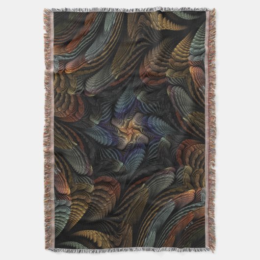 Abstract Seashells Deken (Voorkant Verticaal)