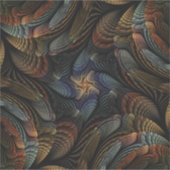 Abstract Seashells Sticker (Voorkant)