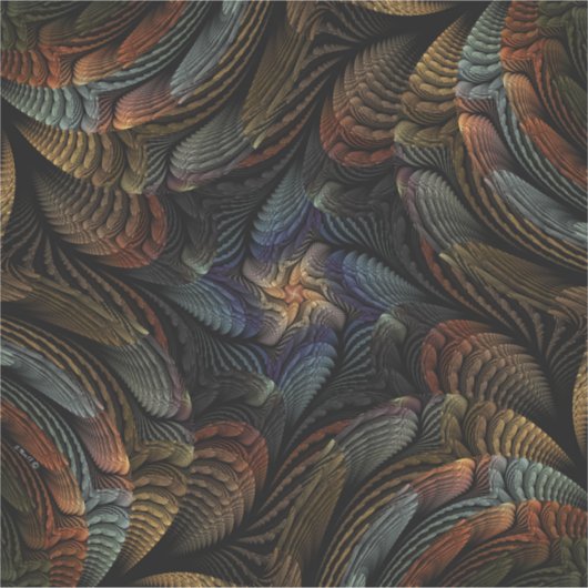 Abstract Seashells Sticker (Voorkant)