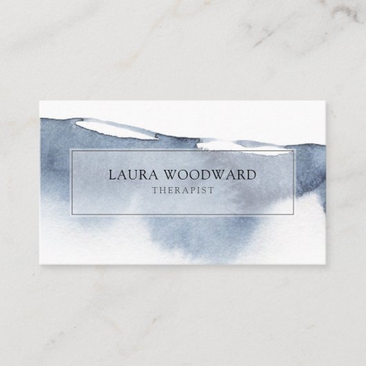 Abstract serene therapeut Visitekaartje (Voorkant)
