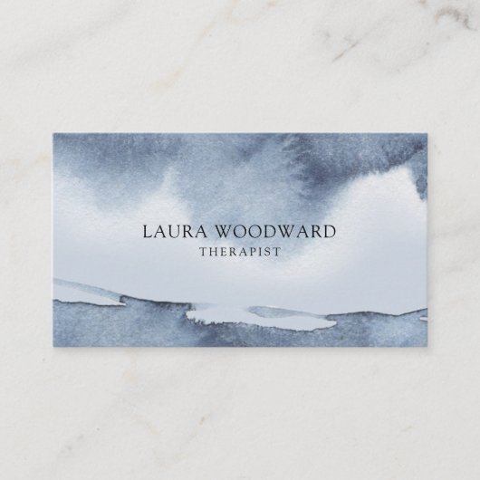 Abstract serene therapeut Visitekaartje (Voorkant)