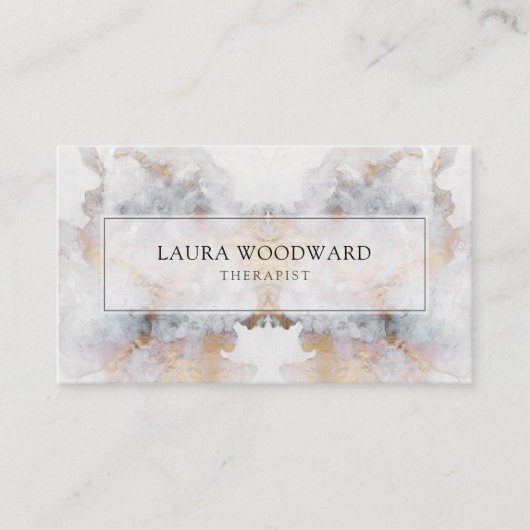 Abstract serene therapeut Visitekaartje (Voorkant)