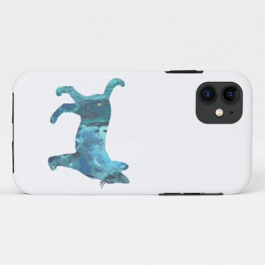 Abstract serval-silhouet Case-Mate iPhone case (Achterkant (horizontaal))