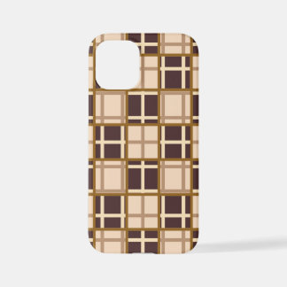 Abstract Shades of Brown iPhone 12 Mini Case Hoesje
