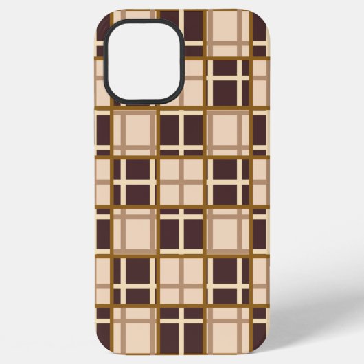 Abstract Shades of Brown iPhone 12 Pro Max Hoesje (Achterkant)