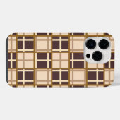 Abstract Shades of Brown iPhone 14 Pro Max Hoesje (Achterkant horizontaal)