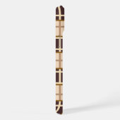 Abstract Shades of Brown iPhone 15 Plus Hoesje Case (Rechterkant)