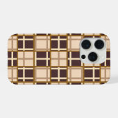 Abstract Shades of Brown iPhone 15 Pro Hoesje (Achterkant horizontaal)