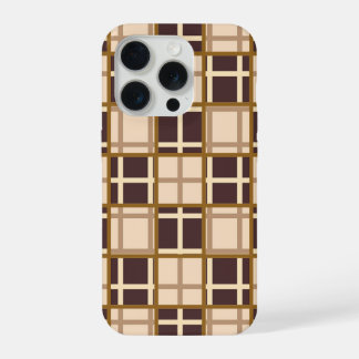 Abstract Shades of Brown iPhone 15 Pro Hoesje