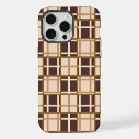 Abstract Shades of Brown iPhone 15 Pro Max Hoesje (Achterkant)