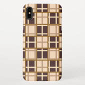 Abstract Shades of Brown iPhone XS Max Case Hoesje (Achterkant)