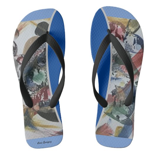 Abstract Shadow Flip Flops (Voetbed)
