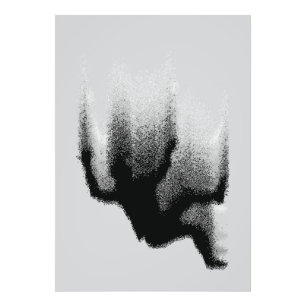 Abstract Shadowfall: Vloeiende Silhouet Foto Afdruk