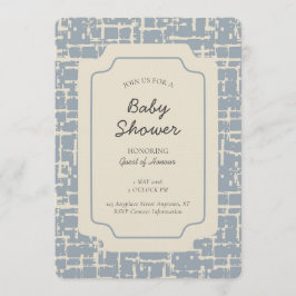 Abstract Shape Geometric Gender Neutral Blue Beige Kaart