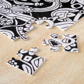 Abstract Shapes and Faces Illustration Difficult  Legpuzzel (Zijkant)