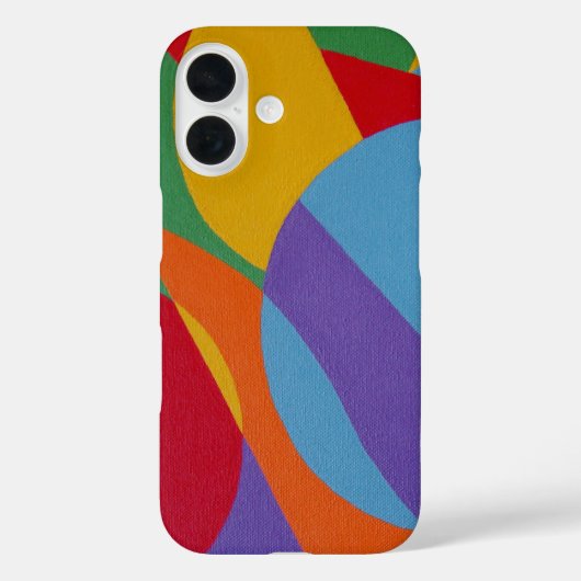 Abstract Shapes Modern Art Phone Case (Achterkant)