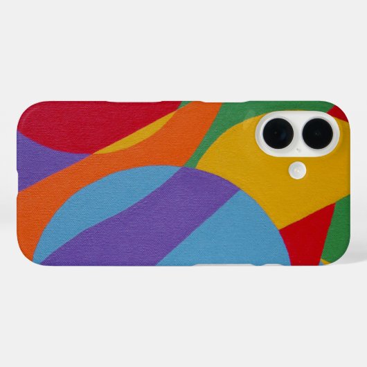 Abstract Shapes Modern Art Phone Case (Achterkant (horizontaal))