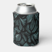 Abstract Shattered Glass Blue Pattern Can Cooler (Blikje Achterkant)