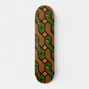 Abstract Shimmy Wood Patroon Persoonlijk Skateboard