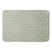 Abstract siergroen patroon badmat (Voorkant)