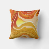 Abstract Sierkussen van Agate V1 Hete Sinaasappel (Achterkant)