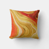 Abstract Sierkussen van Agate V1 Hete Sinaasappel (Voorkant)