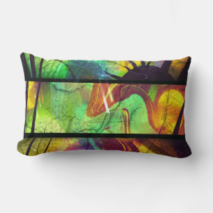Abstract Sierkussen van lumbar met geverfde pannen Kussen