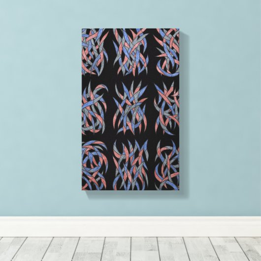 Abstract Silent Motion Canvas Afdruk (Insitu (Houten vloer))