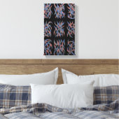 Abstract Silent Motion Canvas Afdruk (Insitu (Slaapkamer))
