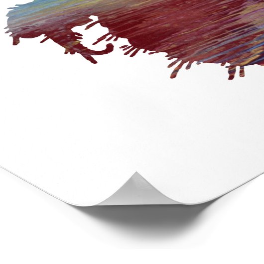 Abstract silhouet poster (Hoek)