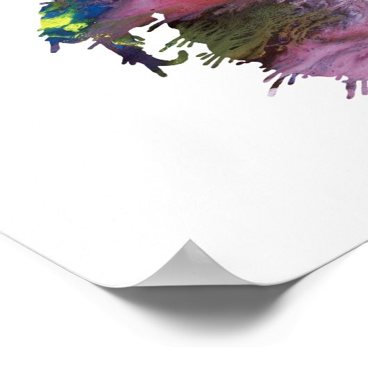 Abstract silhouet poster (Hoek)