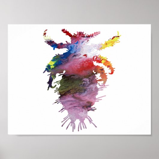 Abstract silhouet poster (Voorkant)