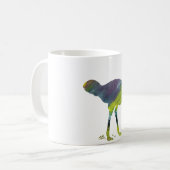 Abstract silhouet van struisvogels koffiemok (Voorkant links)
