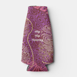 Abstract Silhouette Art Hip Hip Hooray Birthday Flesjeskoeler