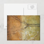 Abstract Silhouette schilderen op Tan-achtergrond Briefkaart (Voorkant / Achterkant)