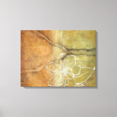 Abstract Silhouette schilderen op Tan-achtergrond Canvas Afdruk (Voorkant)