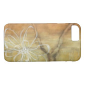 Abstract Silhouette schilderen op Tan-achtergrond Case-Mate iPhone Case (Achterkant (Horizontaal))