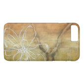Abstract Silhouette schilderen op Tan-achtergrond Case-Mate iPhone Case (Achterkant (Horizontaal))