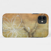 Abstract Silhouette schilderen op Tan-achtergrond Case-Mate iPhone Case (Achterkant (horizontaal))