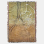 Abstract Silhouette schilderen op Tan-achtergrond Deken (Voorkant Verticaal)