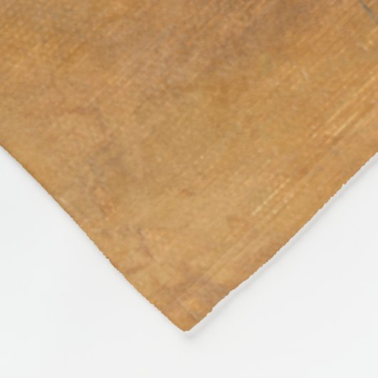 Abstract Silhouette schilderen op Tan-achtergrond Fleece Deken (Hoek)