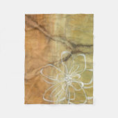 Abstract Silhouette schilderen op Tan-achtergrond Fleece Deken (Voorkant)