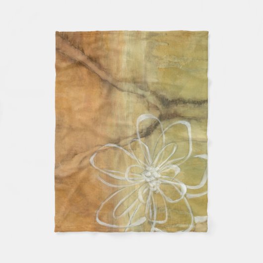 Abstract Silhouette schilderen op Tan-achtergrond Fleece Deken (Voorkant)