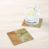 Abstract Silhouette schilderen op Tan-achtergrond Kartonnen Onderzetters (Insitu)