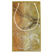 Abstract Silhouette schilderen op Tan-achtergrond Klein Cadeauzakje (Achterkant)