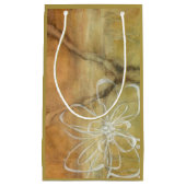 Abstract Silhouette schilderen op Tan-achtergrond Klein Cadeauzakje (Voorkant)