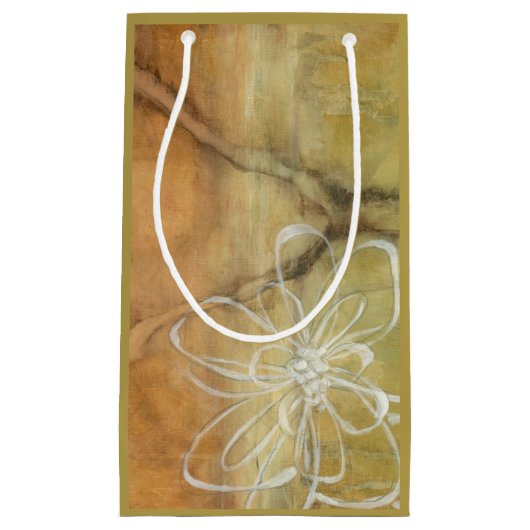 Abstract Silhouette schilderen op Tan-achtergrond Klein Cadeauzakje (Voorkant)