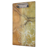 Abstract Silhouette schilderen op Tan-achtergrond Klembord (Links)